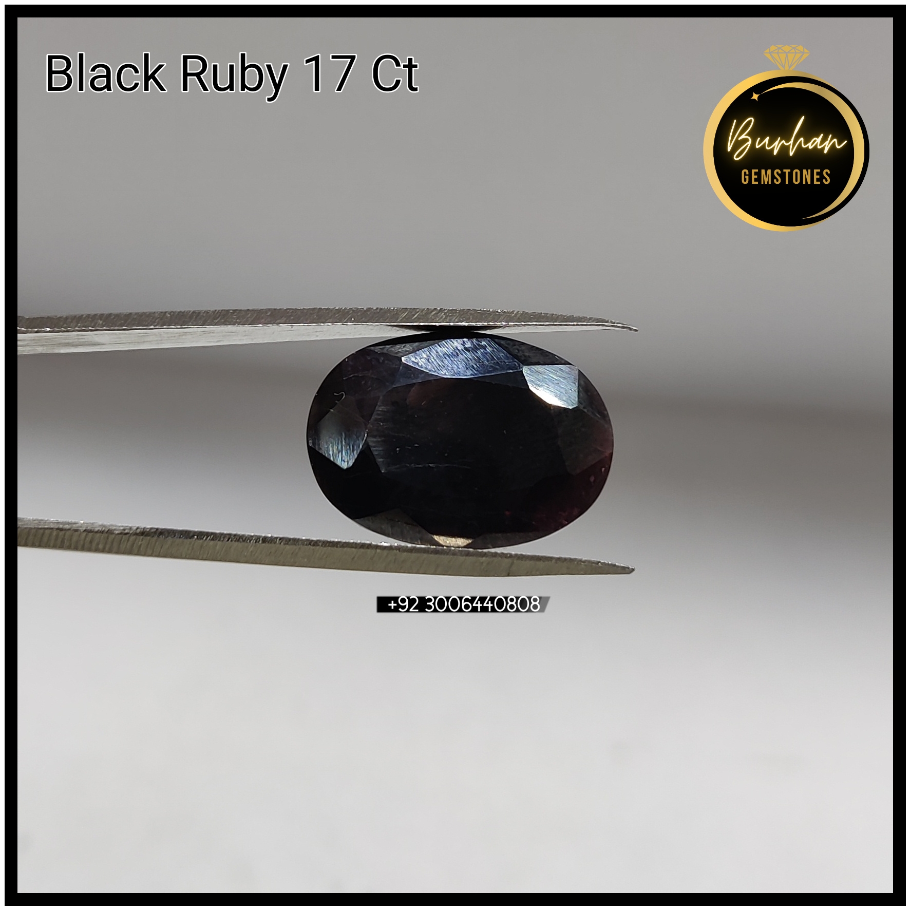 Original Black Ruby Stone