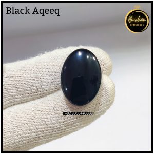 Black Aqeeq Stone