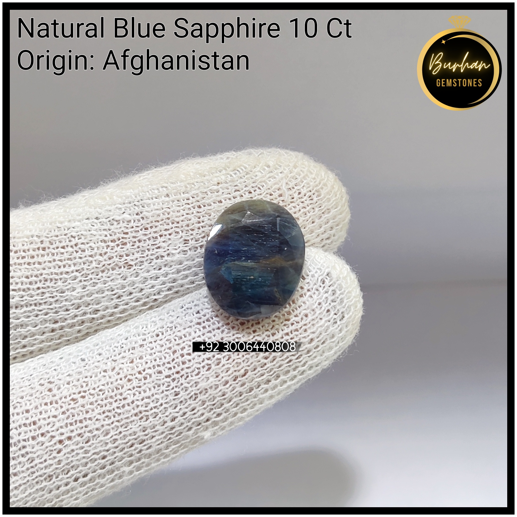 Afghanistan blue sapphire