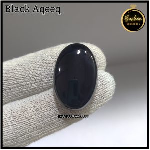 Real Black Aqeeq Stone